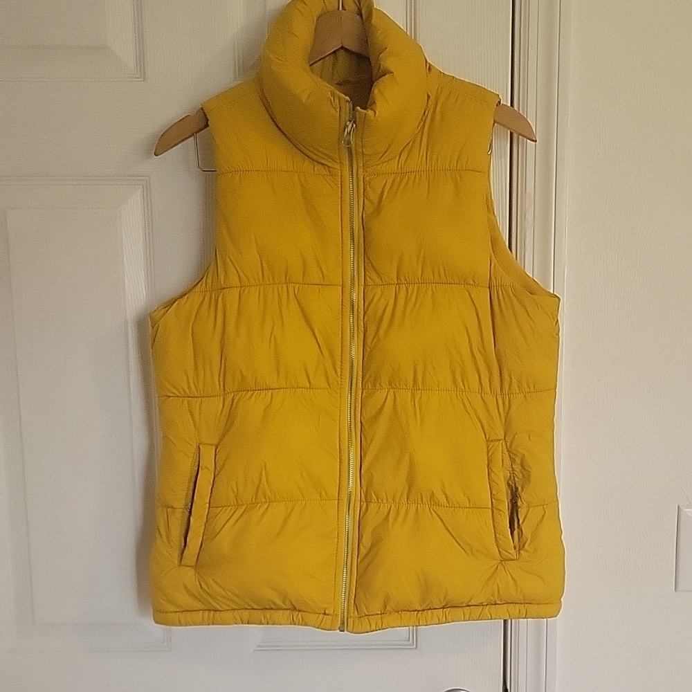 Old Navy Yellow Puffer Vest